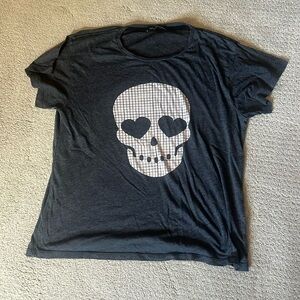 Wildfox oversized skull shirt
